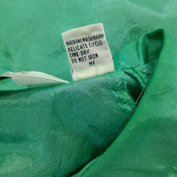 Vtg 90s green windbreaker jacket - Diane Von Furstenberg - Picture 11 of 11